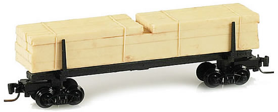 Consignment MT53800080 - Micro Trains 53800080 40 Modern Log Car w/Uprights and Square Timber Load