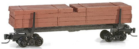 Consignment MT53800090 - Micro Trains 53800090 40 Modern Log Car w/Uprights and Redwood Load