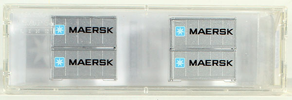 Consignment MT76000010 - Micro-Trains 20 Containers (4-Pack) of the Maersk Shipping Company