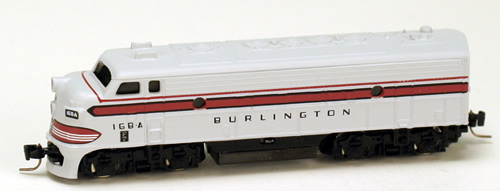 Consignment MT98001220 - Micro Trains 98001220 USA Diesel Locomotive F7-A-Unit Powered of the Chicago, Burlington & Quincy