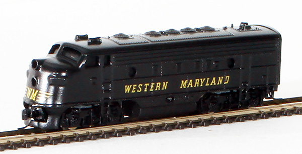 Consignment MT98001230 - Micro-Trains American F-7 Powered A Unit Diesel Locomotive of the Western Maryland Railroad