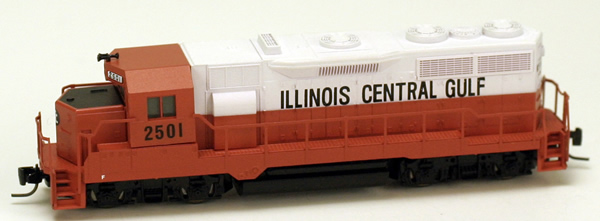 Consignment MT98101131 - Micro Trains 98101131 USA Diesel Locomotive GP35 of the Illinois Central Golf - 2501