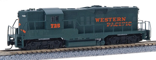 Consignment MT98201090 - Micro Trains 98201090 USA Diesel Locomotive GP9 of the Western Pacific – 725
