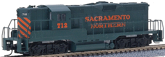 Consignment MT98201100 - Micro Trains 98201100 USA Diesel Locomotive GP9 of the Sacramento Northern – 712