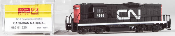 Consignment MT98201220 - Micro Trains 98201220 Canadian Diesel Locomotive GP9 of the CN – 4585