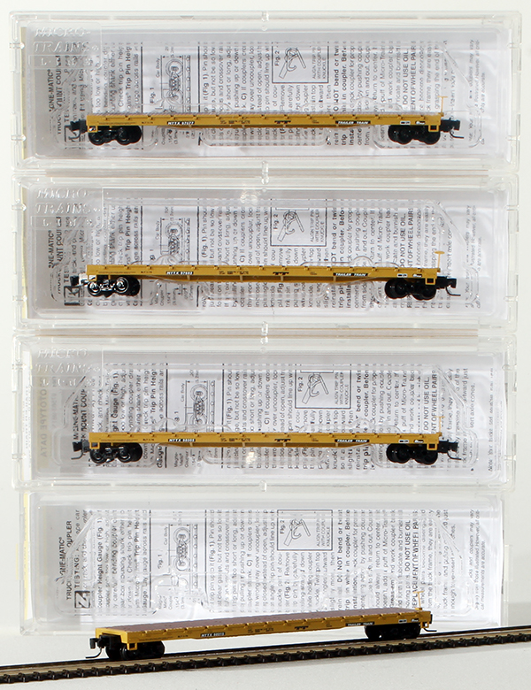 Consignment MT994-00-002 - Micro-Trains American 60 Flatcar 4-Piece Set of the Trailer Train Company
