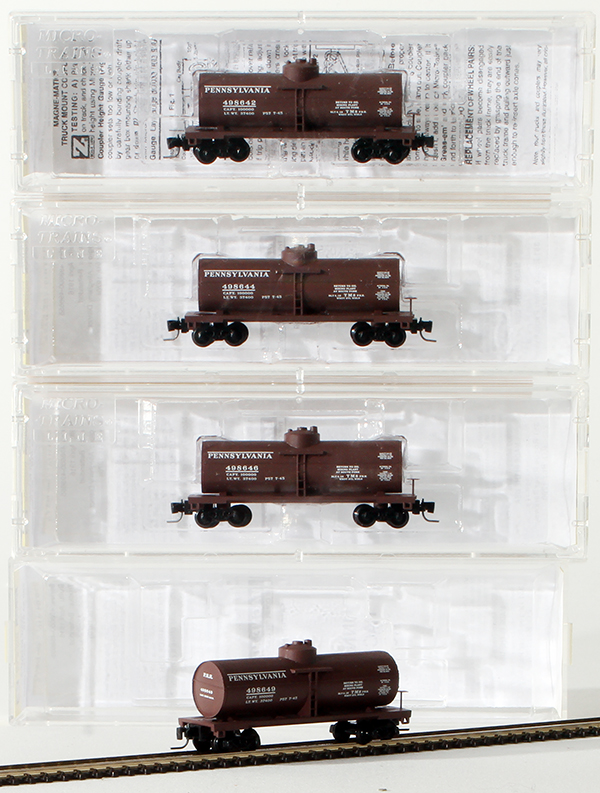 Consignment MT994-00-005 - Micro-Trains American Tank Car 4-Piece Set of the Pennsylvania Railroad