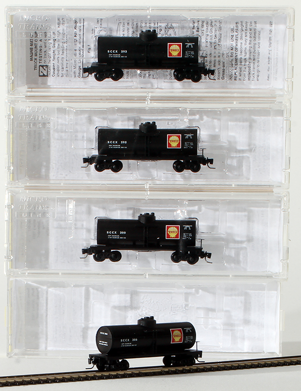 Consignment MT994-00-010 - Micro-Trains American Shell Tank Car 4-Piece Set