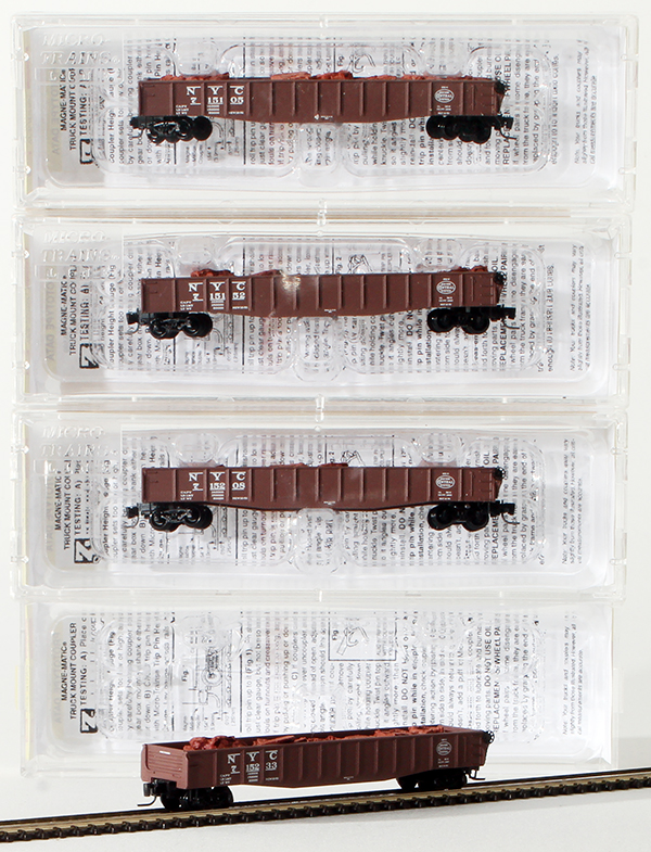 Consignment MT994-00-020 - Micro-Trains American 50 Gondola 4-Piece Set of the New York Central Railroad