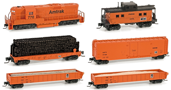 Consignment MT99401040 - Micro Trains 99401040 6pc Amtrak Mow Train Set - Special Edition