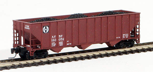 Consignment PZ183072 - Pennzee American 100 Ton 3-Bay Hopper of the Atchison, Topeka and Santa Fe Railway