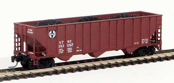 Consignment PZ183087 - Pennzee American 100 Ton 3-Bay Hopper of the Atchison, Topeka and Santa Fe Railway