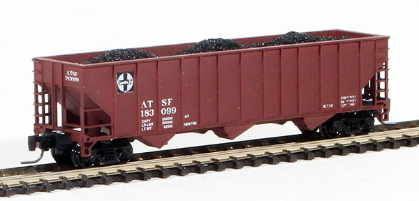 Consignment PZ183099 - Pennzee American 100 Ton 3-Bay Hopper of the Atchison, Topeka and Santa Fe Railway