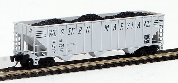 Consignment PZ63701 - Pennzee American 100 Ton 3-Bay Hopper of the Western Maryland Railway