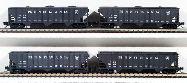 Consignment PZ720 - Pennzee American 4-Piece Hopper Set of the Pennsylvania Railroad 