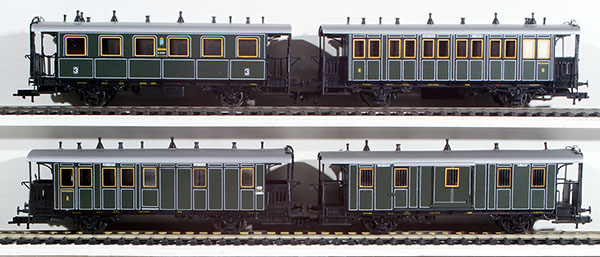 Consignment RO44018 - Roco Bavarian 4-Piece Passenger Car Set of the K.Bay.Sts.B.