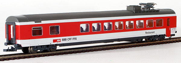 Consignment RO44473 - Roco Swiss Restaurant Car of the SBB/CFF/FFS