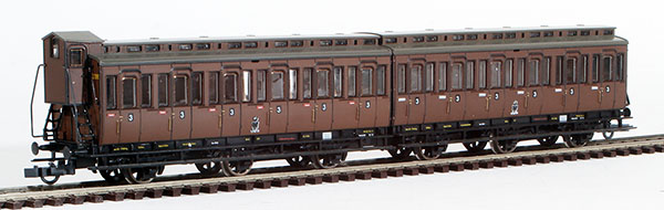Consignment RO44499 - Roco German 3rd Class Double Compartment Car of the K.P.E.V.