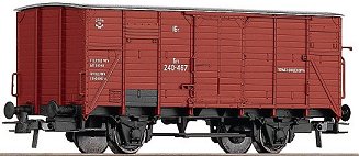 Consignment RO47281 - Roco 47281 - Covered Freight Car w/ Cyrillic Lettering