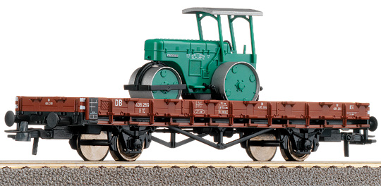 Consignment RO47786 - Roco 47786 - Stake Car w. Street Roller