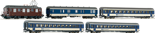 Consignment RO61425 - Roco 61425 - Set: Electric locomotive Ae4/4 of the BLS w/passenger train