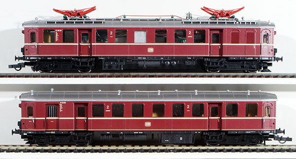 Consignment RO63055 - Roco German 2-Piece Electric Railcar ET85 Set of the DB