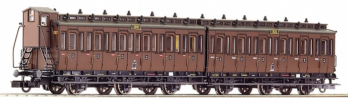 Consignment RO64066 - Roco 64066 Pair of Compartment Wagons 3rd Class 