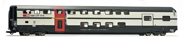 Consignment RO64853 - Roco 64853 - Swiss IC 2000 1st Class Double Deck Passenger Car with Service Compartment of the SBB