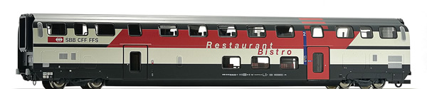 Consignment RO64854 - Roco 64854 - Swiss IC 2000 Double Deck Passenger Car with Bistro of the SBB