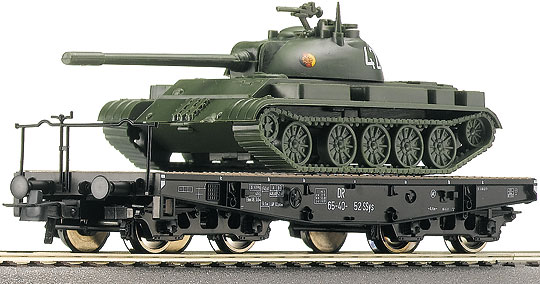 Consignment RO66388 - Roco 66388 - Flat Car + Panzer T54