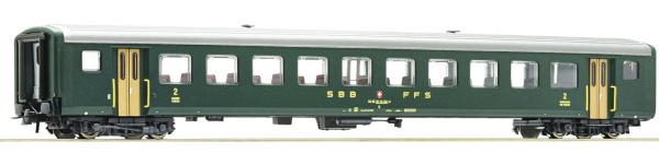 Consignment RO74563 - Roco 74563 - 2nd class fast train coach EW II, SBB