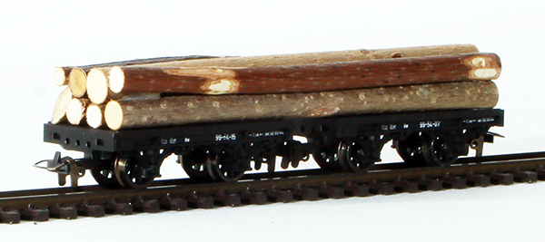 Consignment TI05992 - Tillig HOe German Cradle Wagons with Timber Load