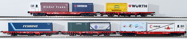 Consignment TR22725 - Trix German Powered Railcar Freight Train Set of the DB