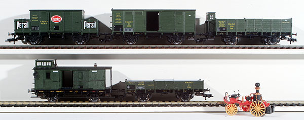 Consignment TR23375 - Trix Bavarian 5-Piece Freight Car Set of the Royal Bavarian State Railways