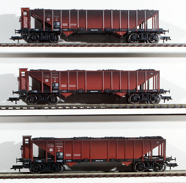 Consignment TR23934 - Trix German 3-Piece Hopper Car w/ Coal Load Set of the DRG