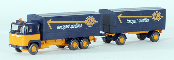 Consignment WI2460 - Wiking Transport-Spedition Truck and Trailer