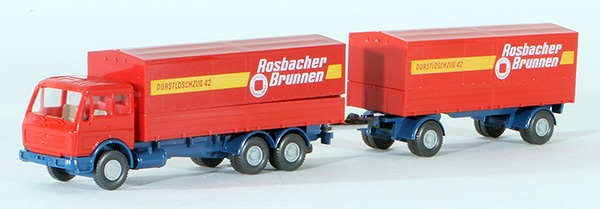 Consignment WI430 - Wiking Rosbacher Brunnen Truck and Trailer