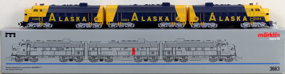 Consignment Marklin 3663 Alaska Railroad GM EMD F7 Diesel-Electric 