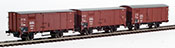 Brawa German 3-Piece Covered Freight Car Set of the DRG