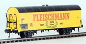 Fleischmann German 100 Year Anniversary Closed Goods Wagon with Fleischmann Logo 