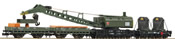 Fleischmann 859902 - 4 piece set crane train with steam crane wagon DB