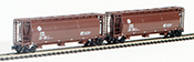 Full Throttle American 2-Piece Cylindrical Hopper Set of the Atchison, Topeka and San Francisco Railroad