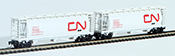 Consignment FT1020-2 Full Throttle Canadian 2-Piece Cylindrical Hopper Set of the Canadian National Railway