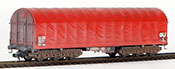 Liliput 235771 - 6-axle Transport Wagon Sahimms 901 with Tarpaulin DB Ep.IV-V