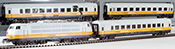 German Lufthansa Airport Express Train Set of the DB