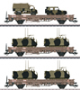 Marklin 46934 - DSB Military Transport Low Side 3-Car Set, Era IV