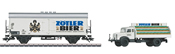 Marklin 48775 German Zotler Beer Refridgerator Car with Delivery Truck of the DB
