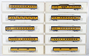 Marklin 10-Piece Custom-Painted Passenger Car Set of the Union Pacific Railroad 