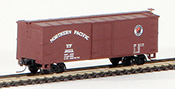 Micro-Trains American 40' Double Sheathed Wood Boxcar, Single Door, of the Northern Pacific Railway