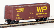 Micro-Trains American 40' Standard Boxcar, Plug Door, of the Western Pacific Railroad